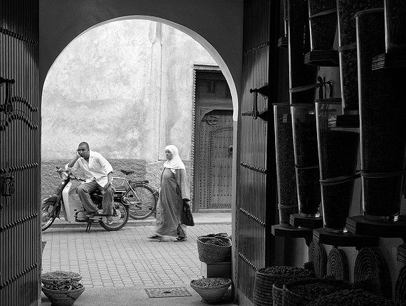View Through Herbalist Shop Door